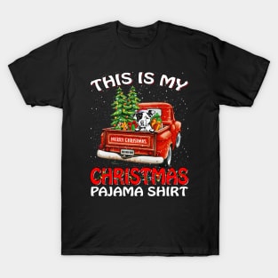 This Is My Christmas Pajama Shirt Pit Bull Truck Tree T-Shirt